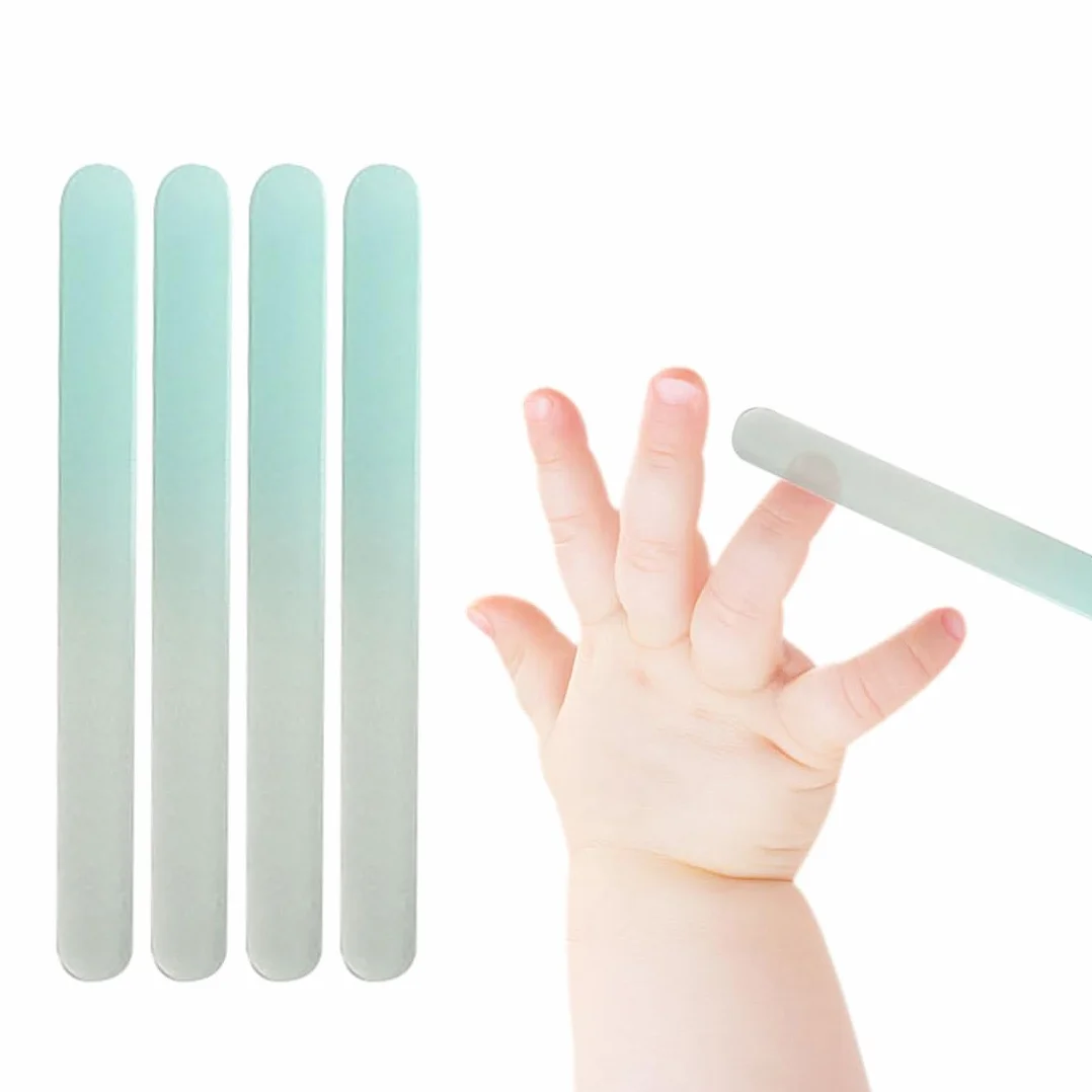 Limes Ongles Bébé Bleues 9x1x0.3cm Cristal Doux Soins Ongles Bébé Jeune Maman