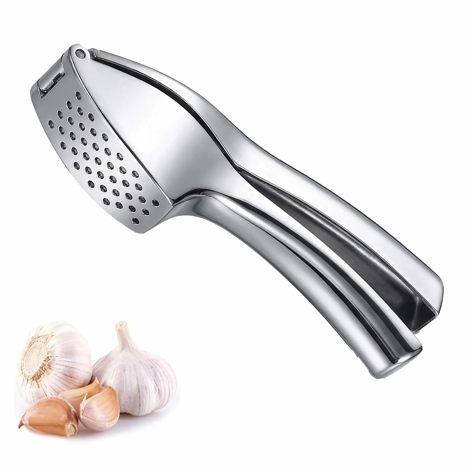 Presse Ail Inox Professionnel Hachoir Robuste Acier Inoxydable Écrase Sans Effort