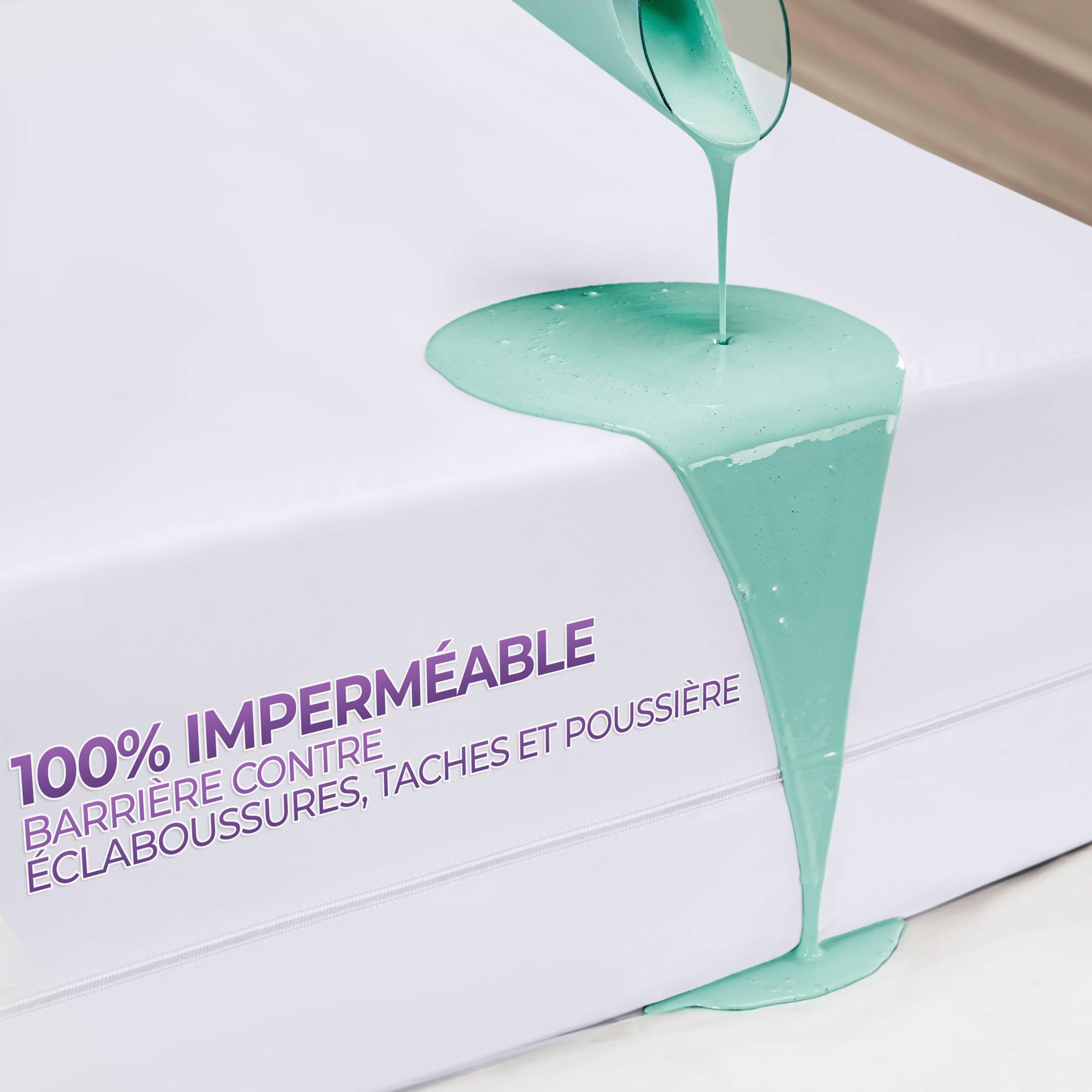 Utopia Bedding Housse De Matelas Imperméable 140 x 190 x 20 cm Avec Fermeture éclair Certifié Oeko-TEX
