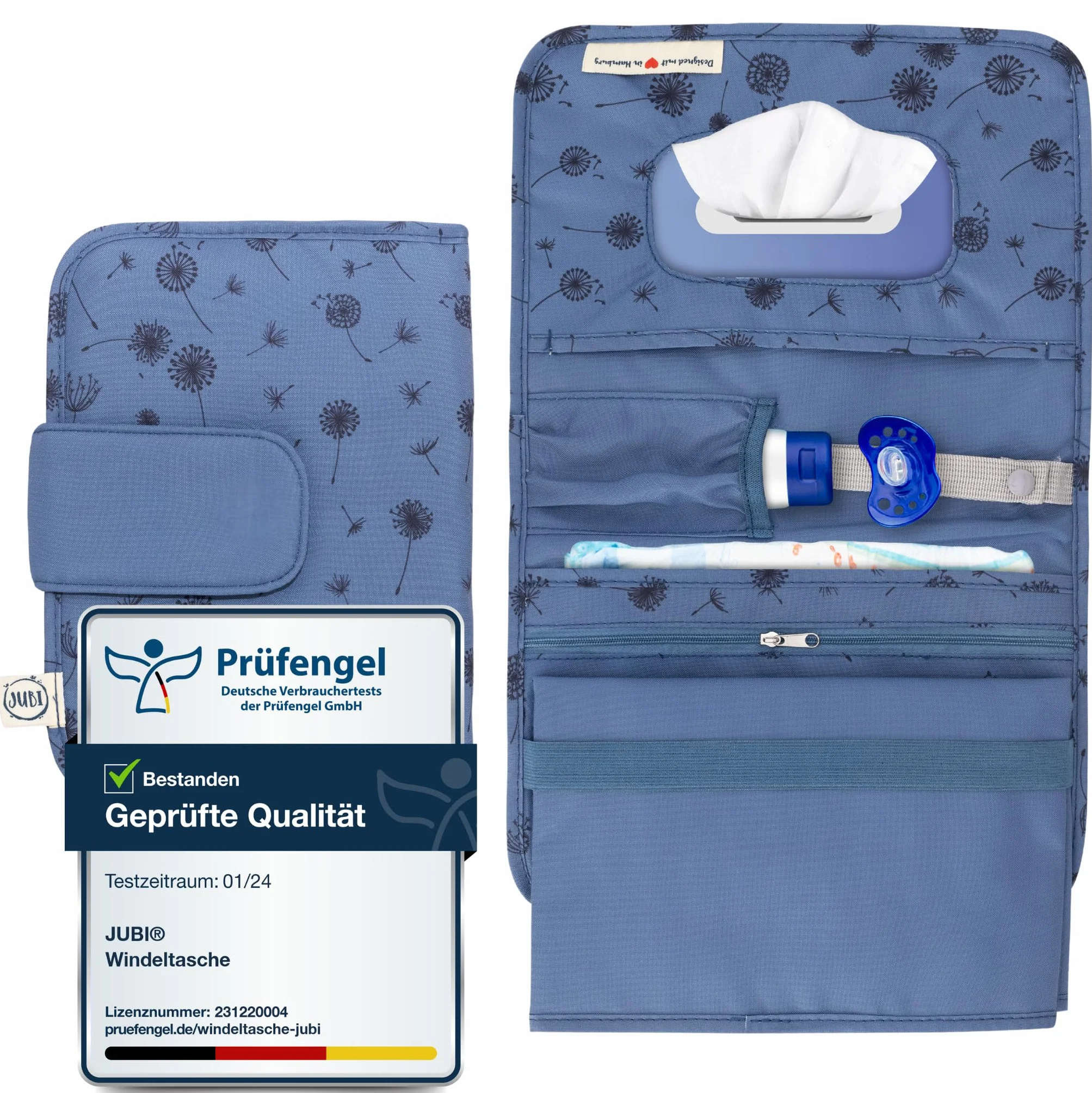 Jubi Sac à langer avec matelas à langer portable grande capacité compact