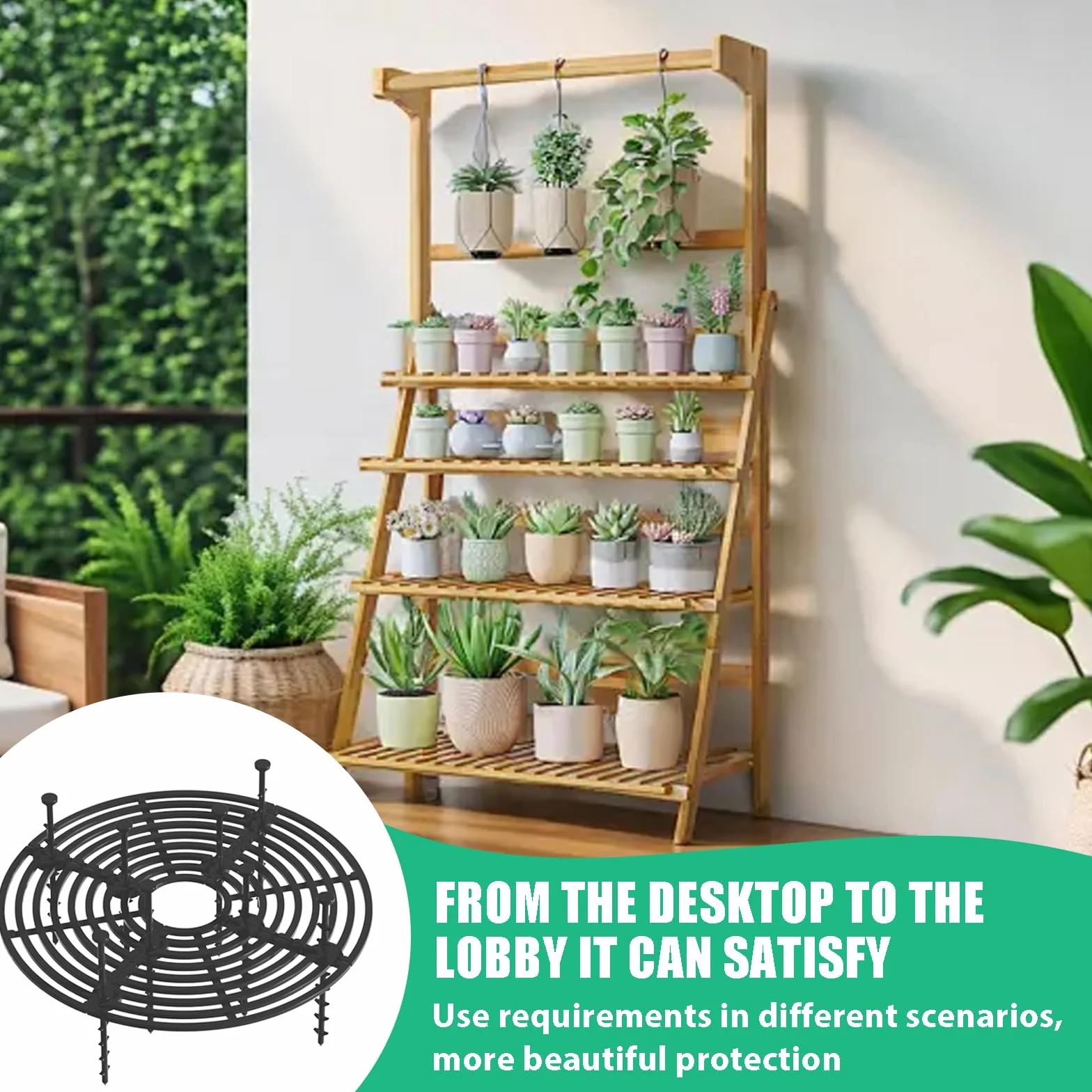 Grille de Protection pour Plantes 30 cm, Cache-Pot Réglable avec Kit Fixation ABS, Protège contre Chats et Animaux Domestiques
