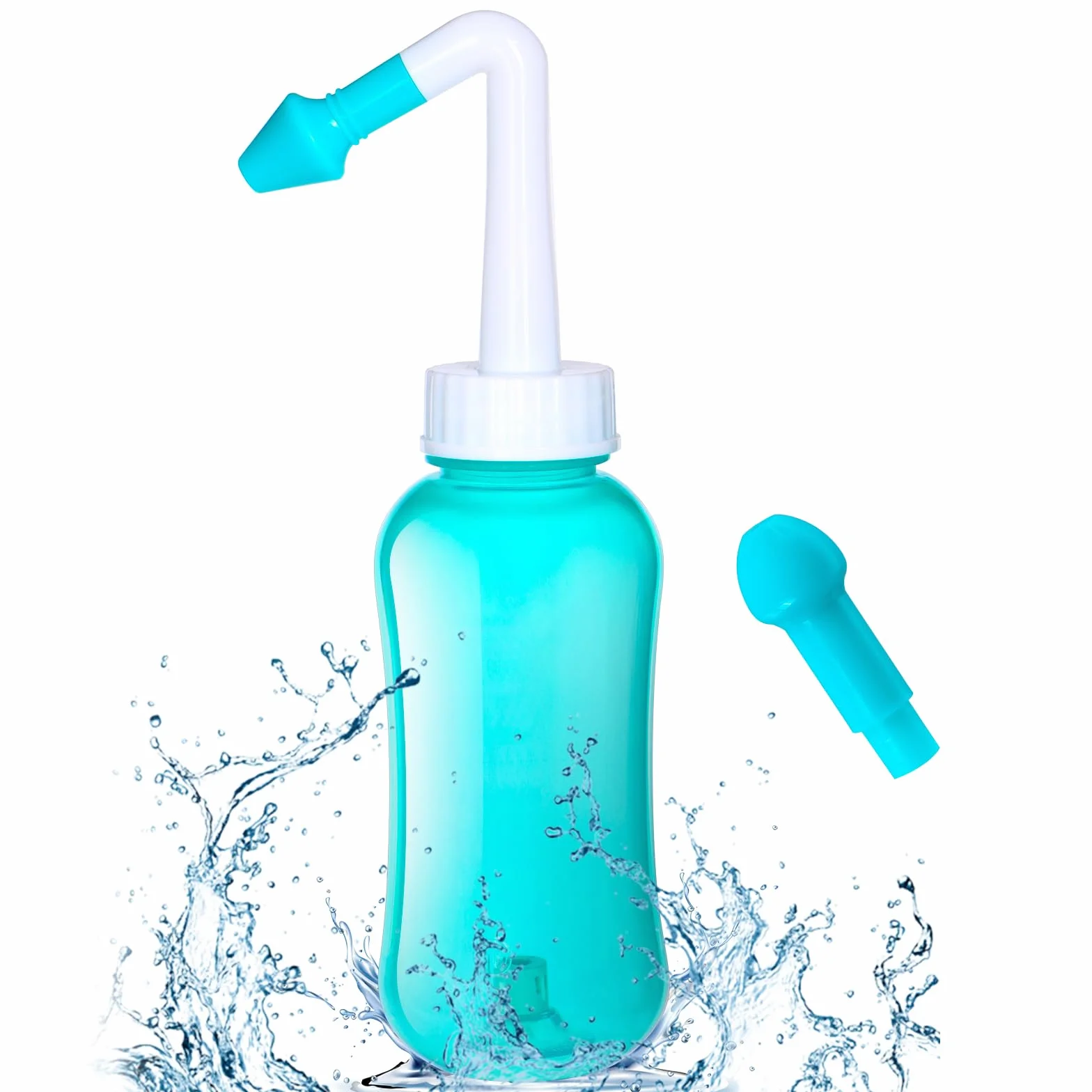 NUOOO Neti Pot Kit de rinçage Nez Nettoyant Sinus 300 ml Sans BPA