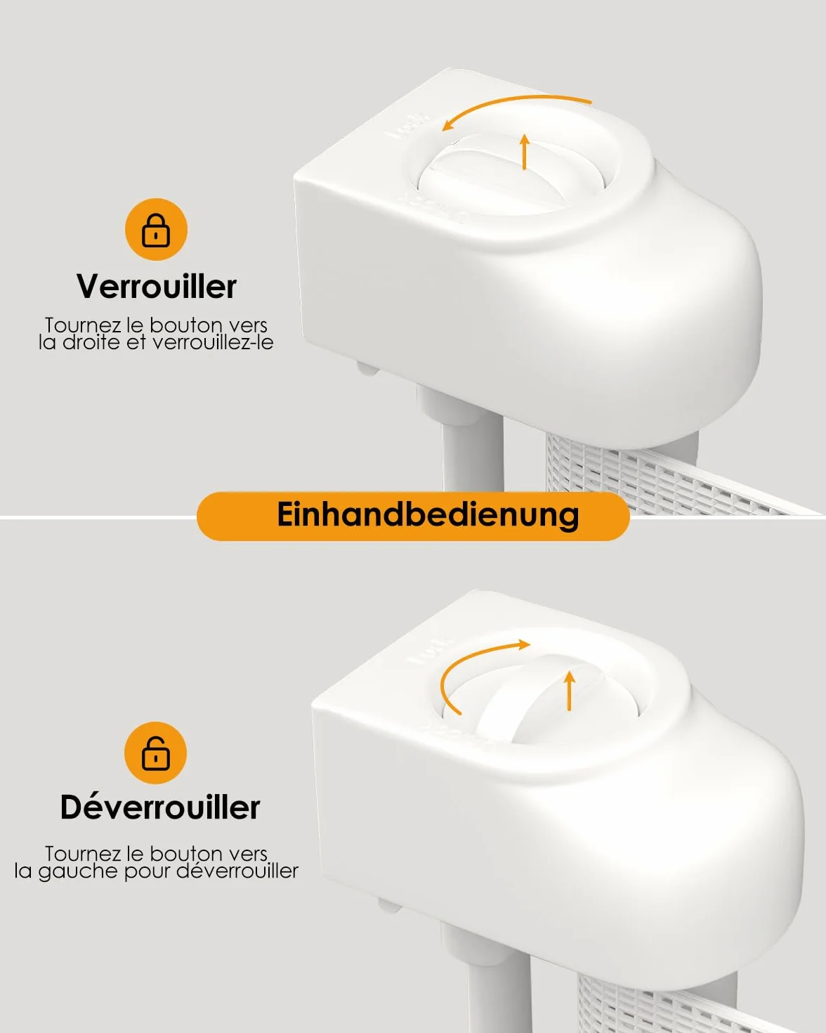 Barrière de Sécurité Enfant 0-140cm Extensible Rétractable pour Bébé Chien Escaliers Couloirs Blanc