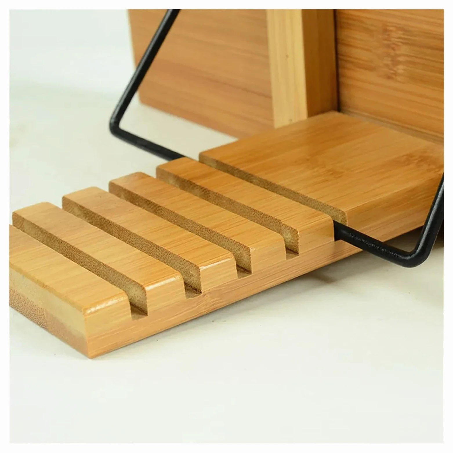 Support De Livre De Cuisine En Bois Support réglable for livres de cuisine | Grain de bois robuste et stable pliable for support de lecture de partitions
