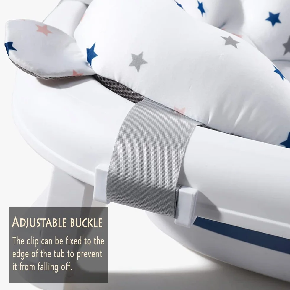 Oreiller Bain Bébé Antidérapant Siège Bain Nouveau-Né Confortable Durable