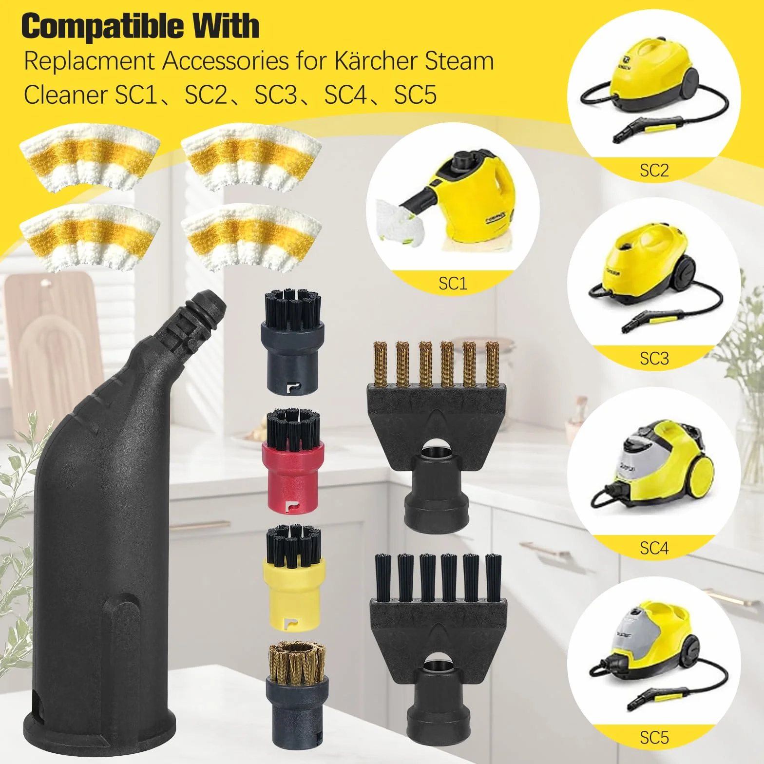 Kärcher SC1 SC2 SC3 SC4 SC5 Accessoires Nettoyeur Vapeur Lot 14 Pièces