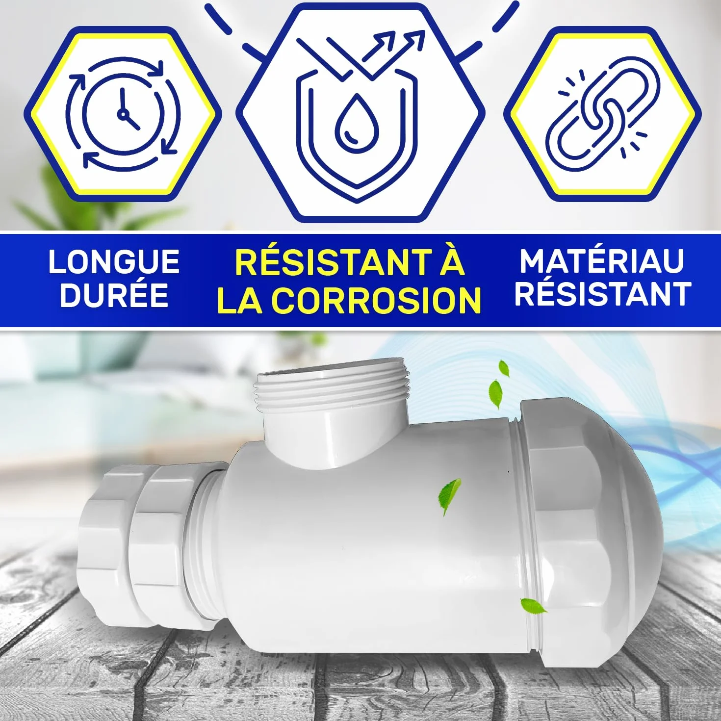 Siphon Lavabo 1 1/2" 40 mm Polypropylène MONTERAL