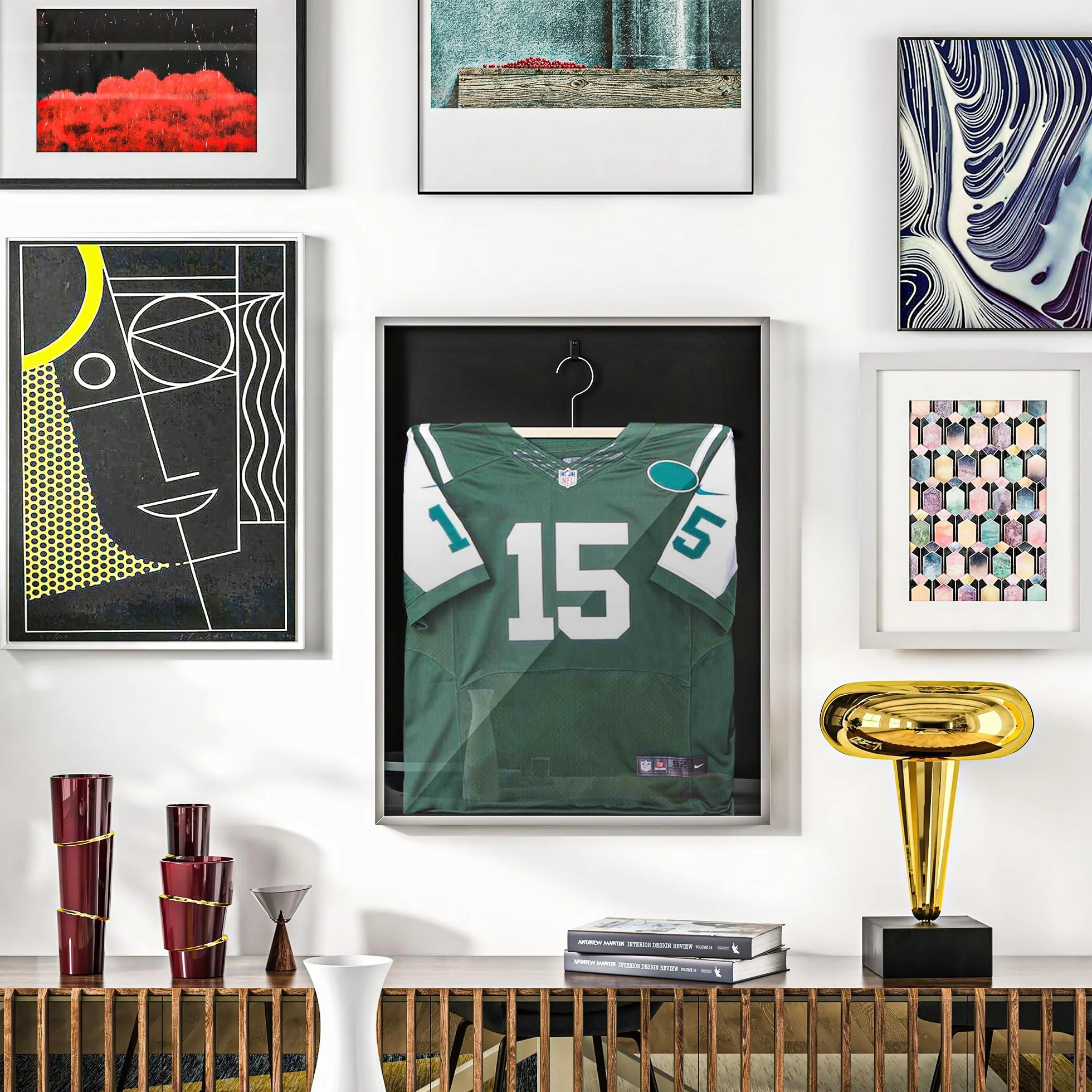 HOMCOM Frame Box T-Frame Cadre Maillot Aluminium Acrylique Protection UV 70 x 90 cm