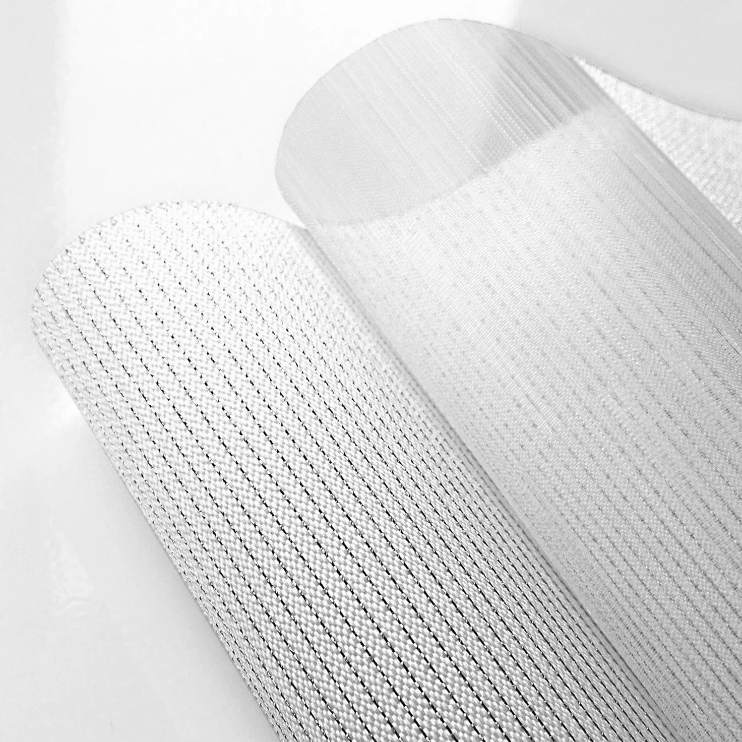MADECOSTORE Store Enrouleur Jour Nuit texturé Lurex avec Coffre - Gamme Must - Blanc - L63 x H250cm