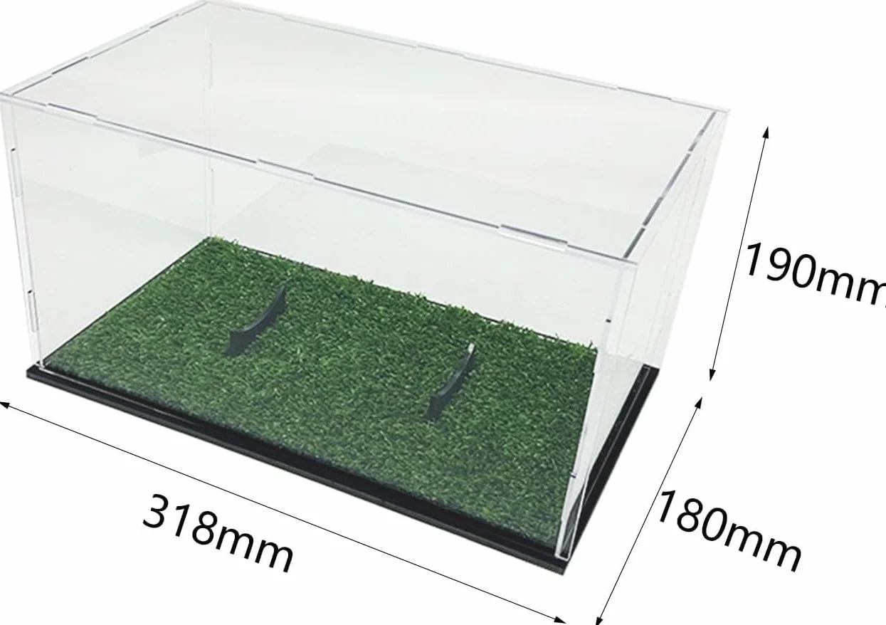 Vitrine en acrylique transparent pour ballon de rugby 31,8 x 18 x 19 cm boîte de rangement
