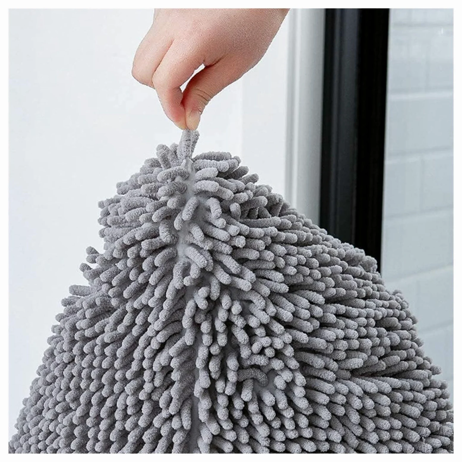 Tapis de bain en peluche – Tapis de salle de bain chenille ultra doux, antidérapant, super absorbant l'eau, long tapis de couloir pour un usage domestique
