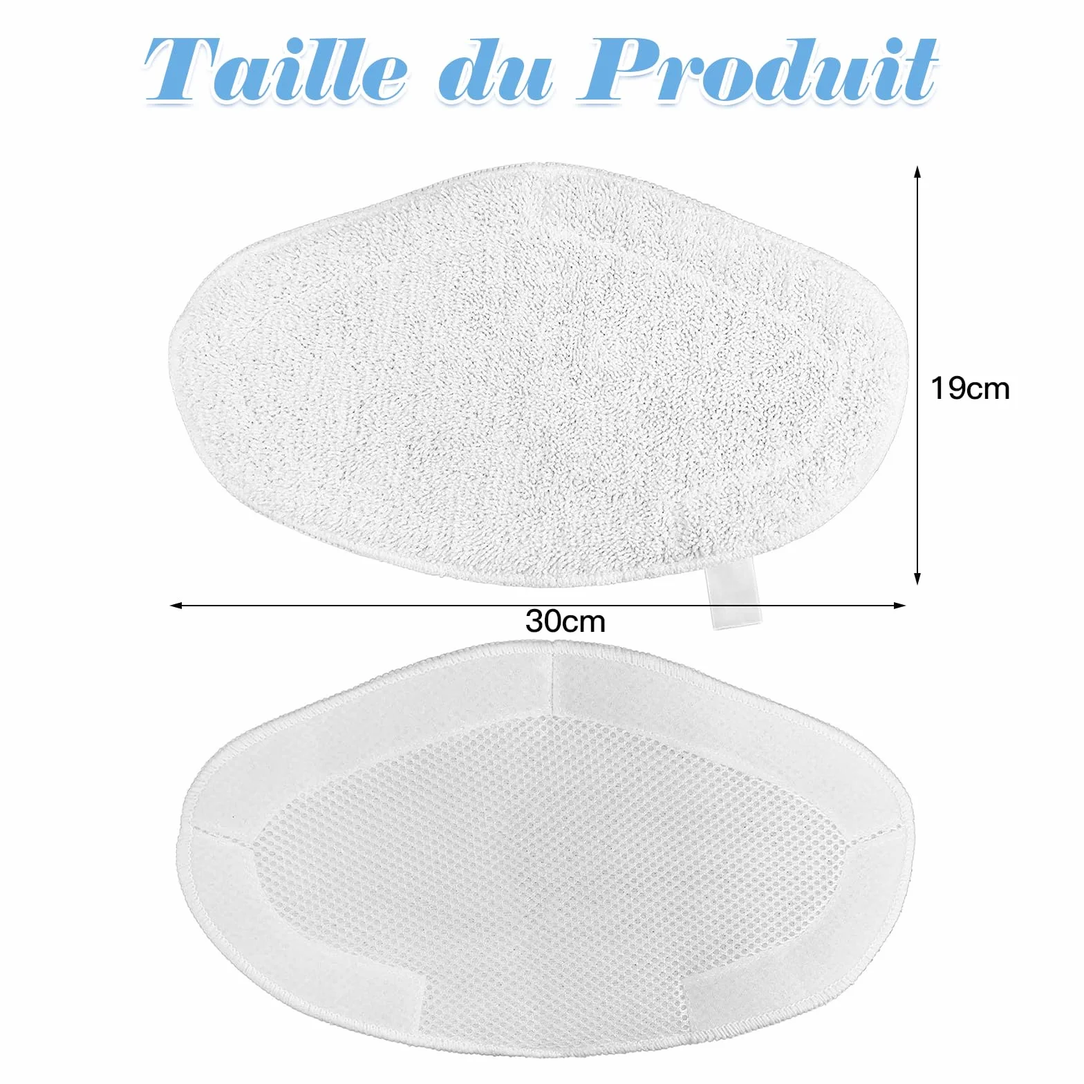4 Lingettes Reutilisable Rechange Lavables pour Polti Vaporetto Brosse Vaporforce PAEU0332