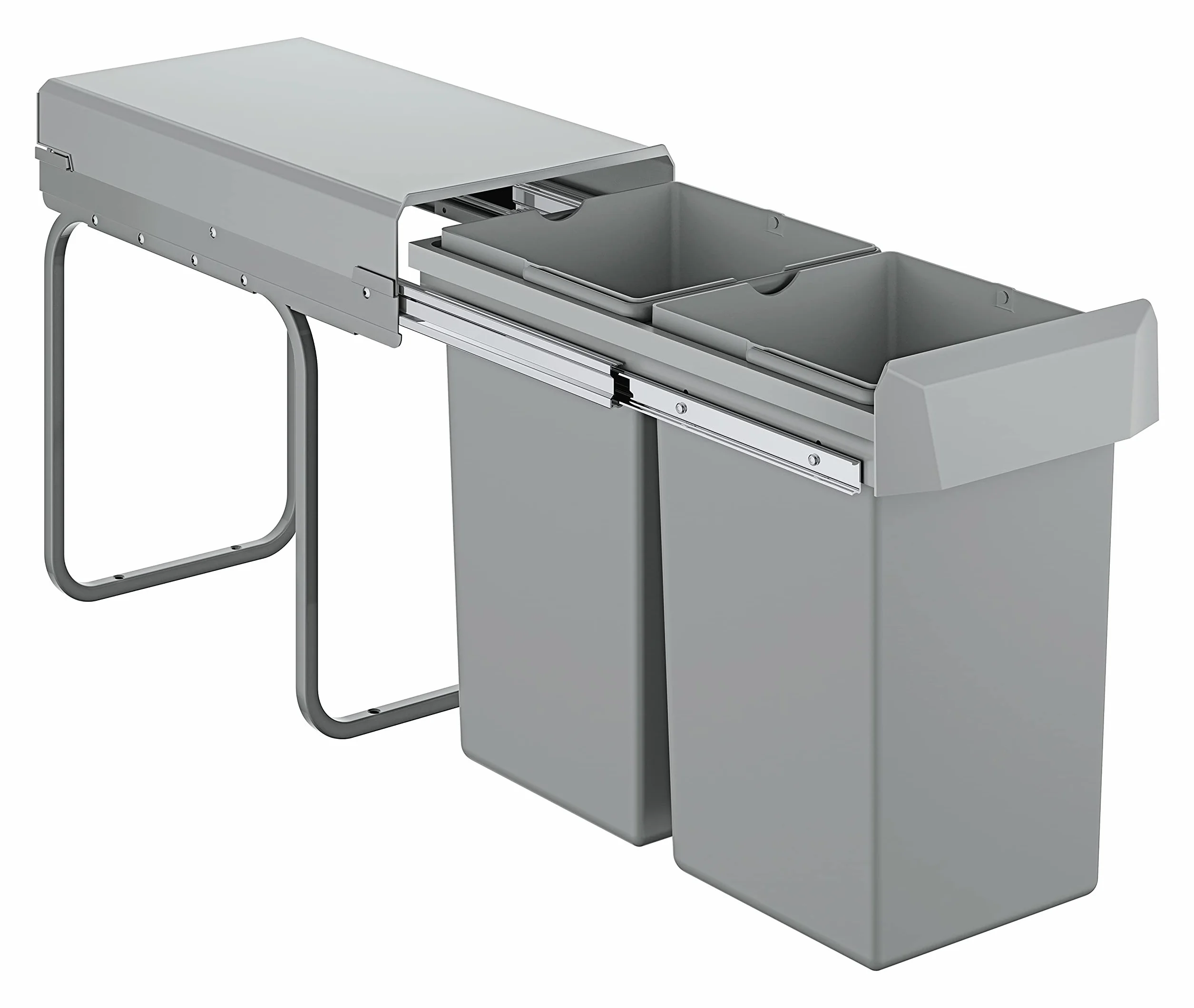 GROHE Blue Poubelle de Cuisine Tri sélectif Double Compartiment 2X15L Gris