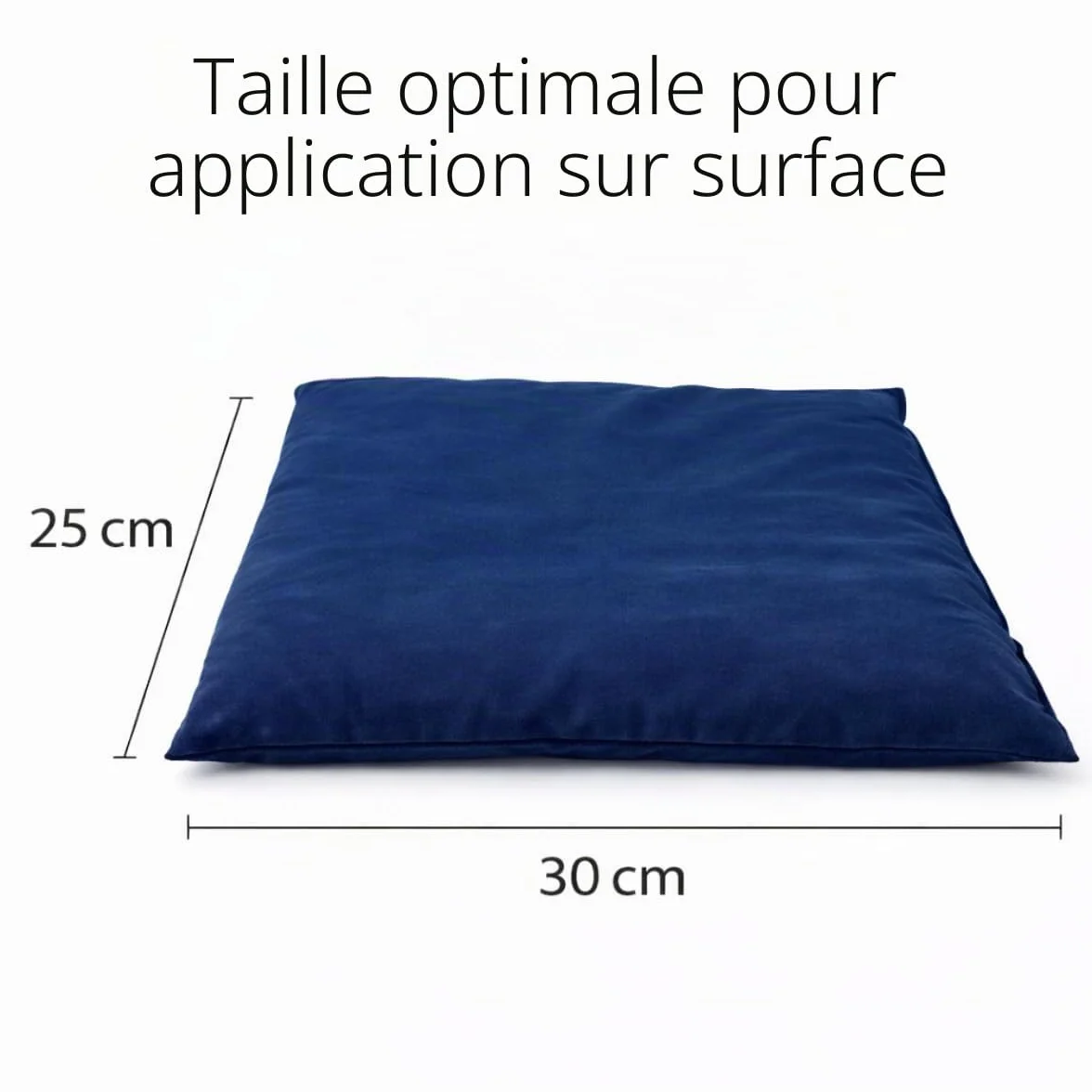 Bouillotte Coussin garni de noyaux de cerises 25 x 30 cm XXL Oeko-Tex 100 Fabriqué en Allemagne