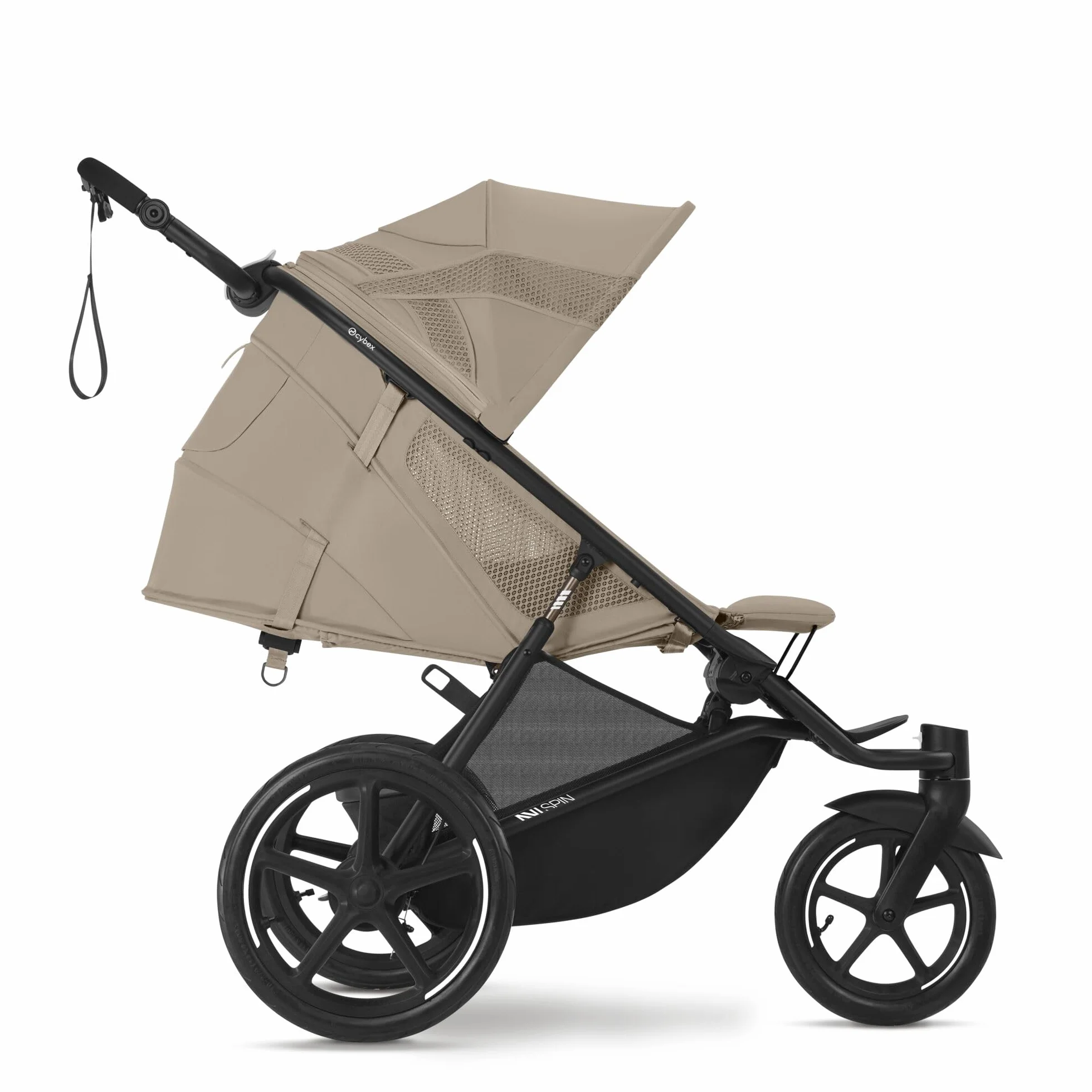 CYBEX Poussette AVI SPIN, De la naissance à 4 ans, 111 cm, 22 kg, Almond Beige