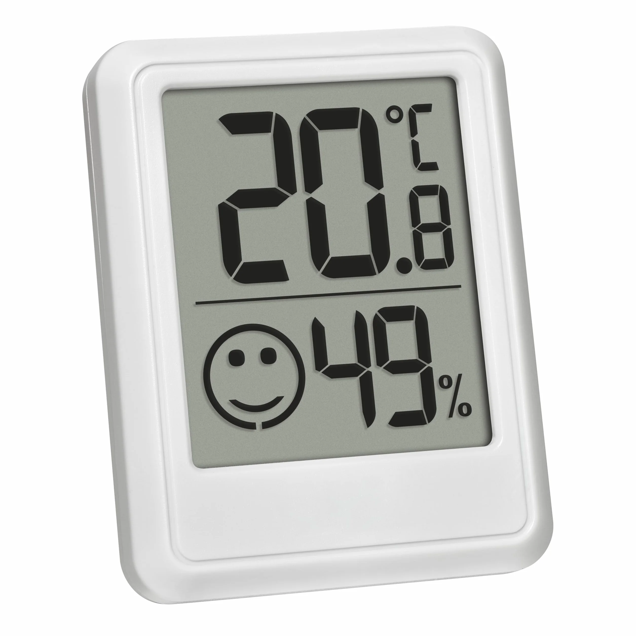 TFA Dostmann Petit hygromètre numérique d'intérieur 30.5060.02 thermomètre humidimètre blanc