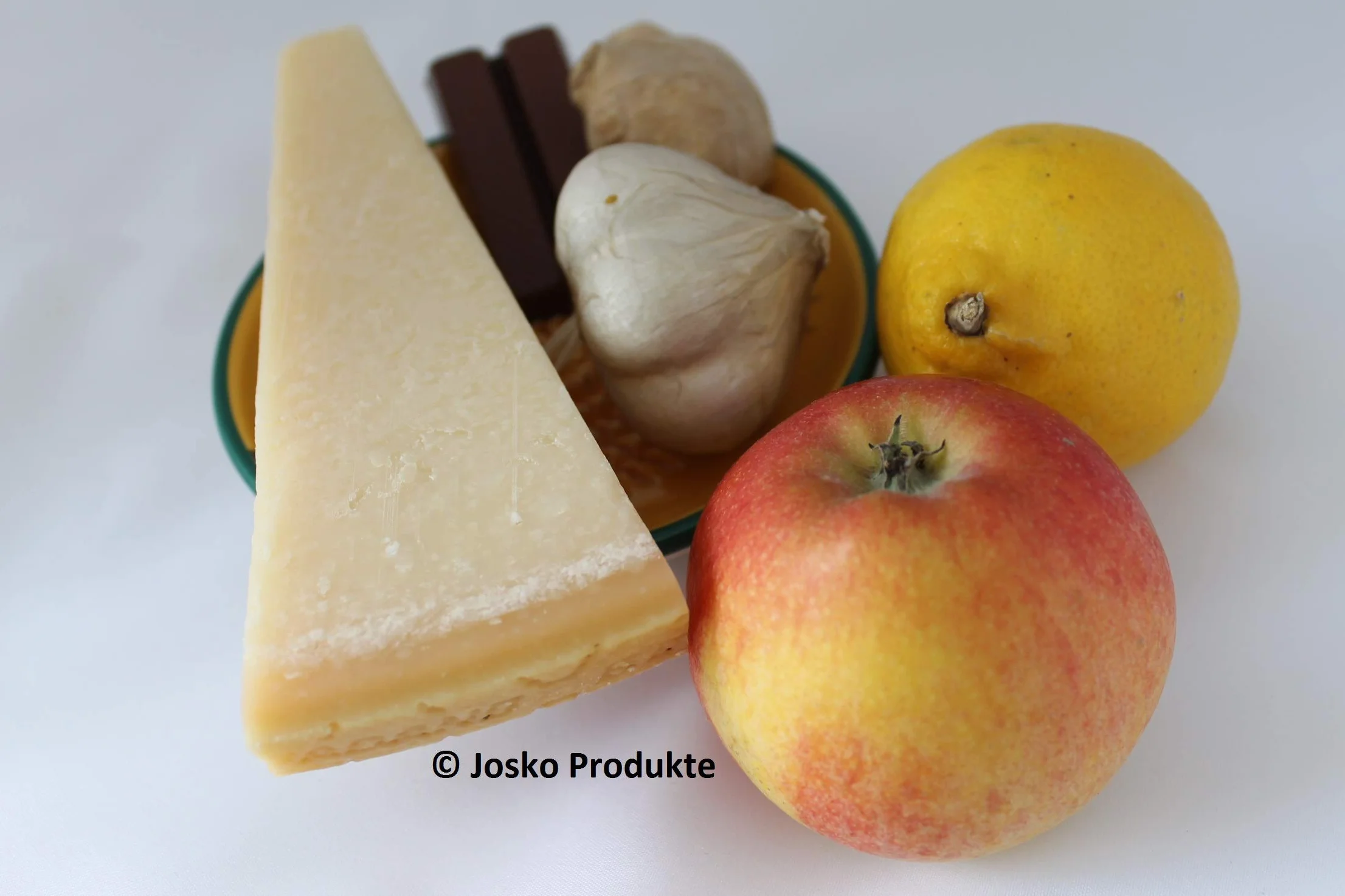 JOSKO Lot d'assiettes à râper à ail en céramique orange