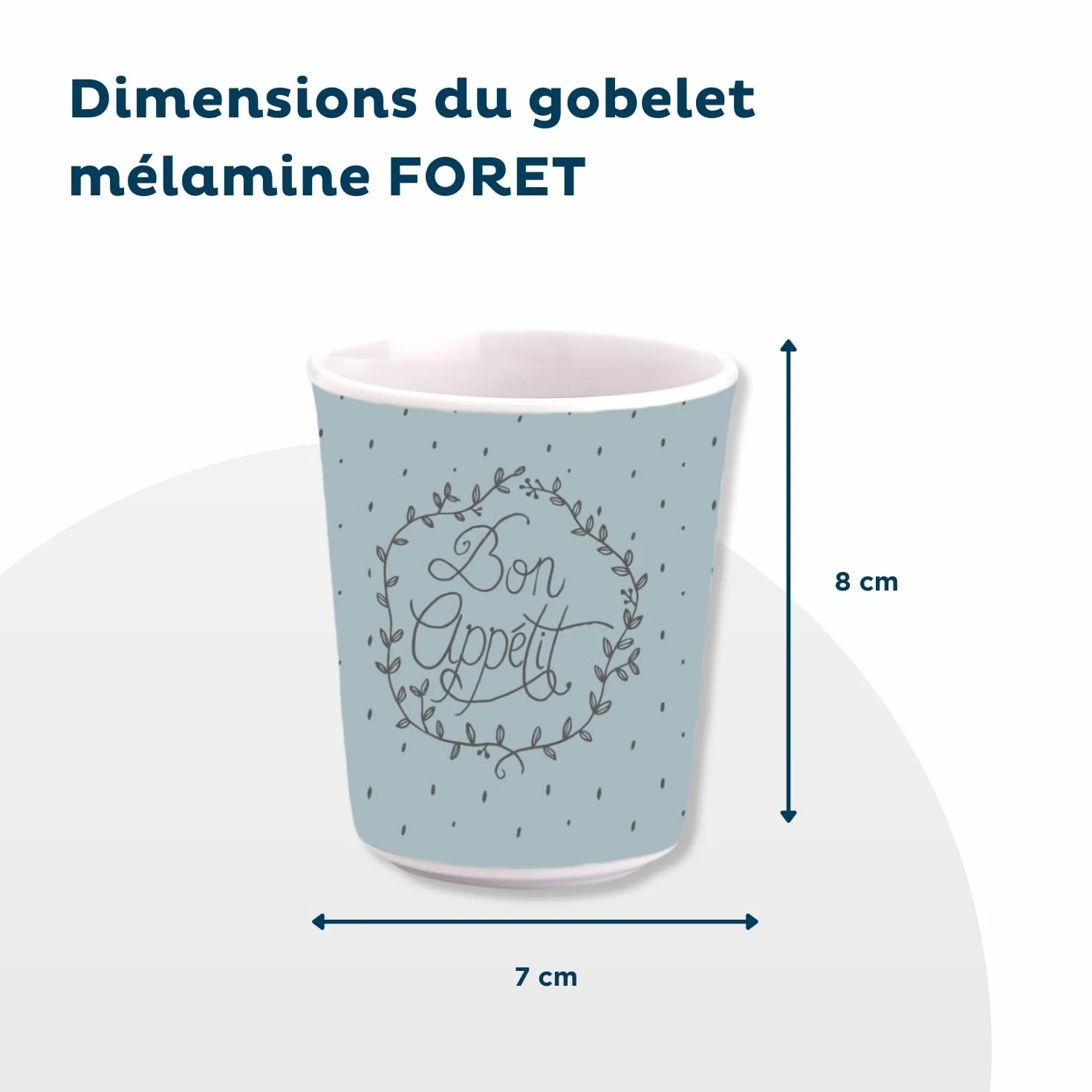 THERMOBABY Coffret Vaisselle Mélamine et Couverts Inox Enfant Vert Céladon Gris