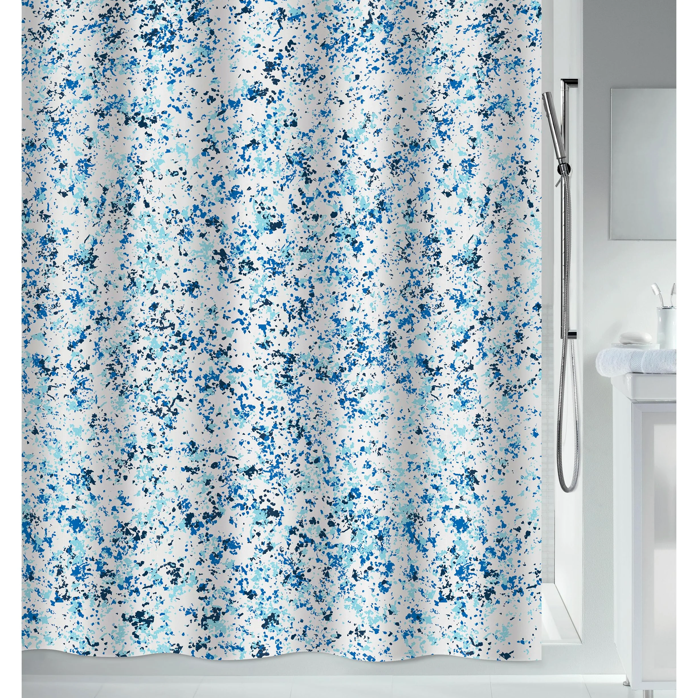 Spirella Rideau de Douche Polyester Vision 240x180cm Bleu