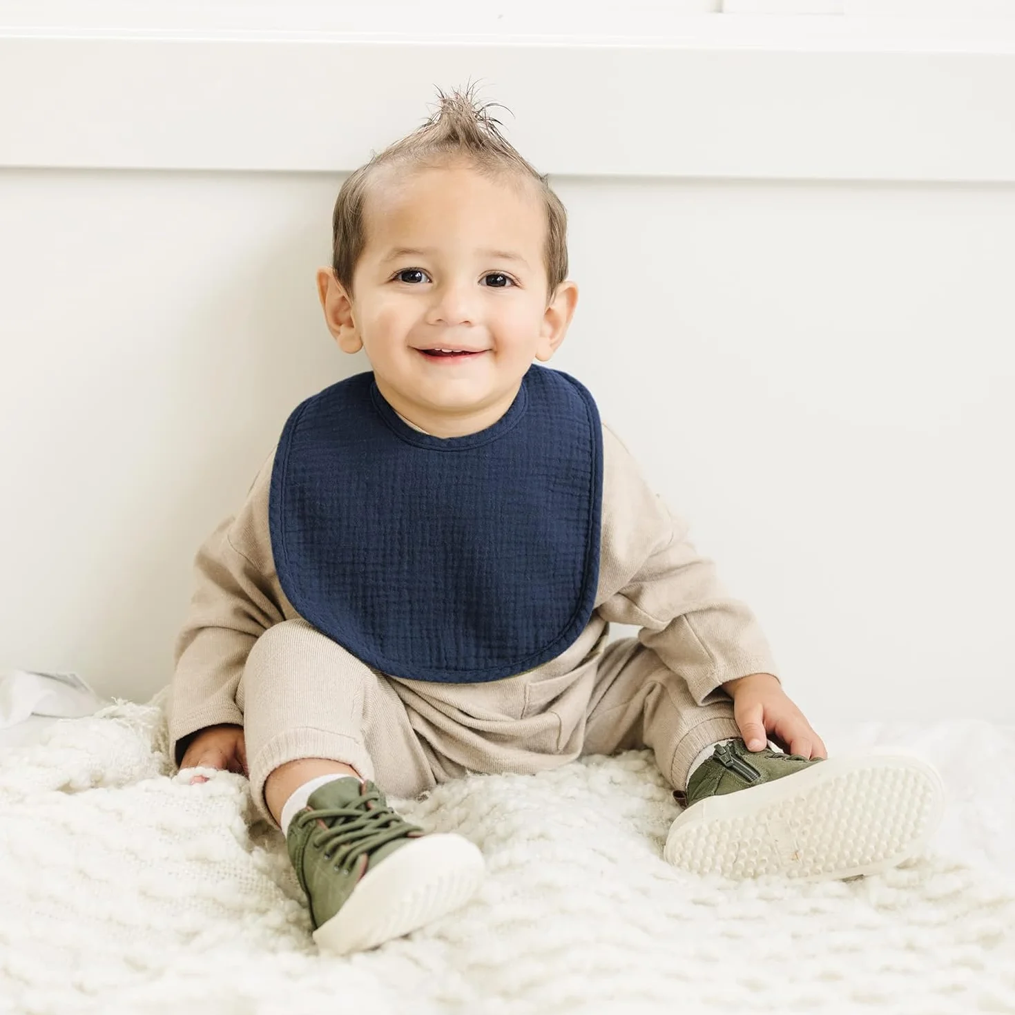 SLOSH Bavoirs Bébé Naissance Coton Doux Absorbant Respirent Nourrissons