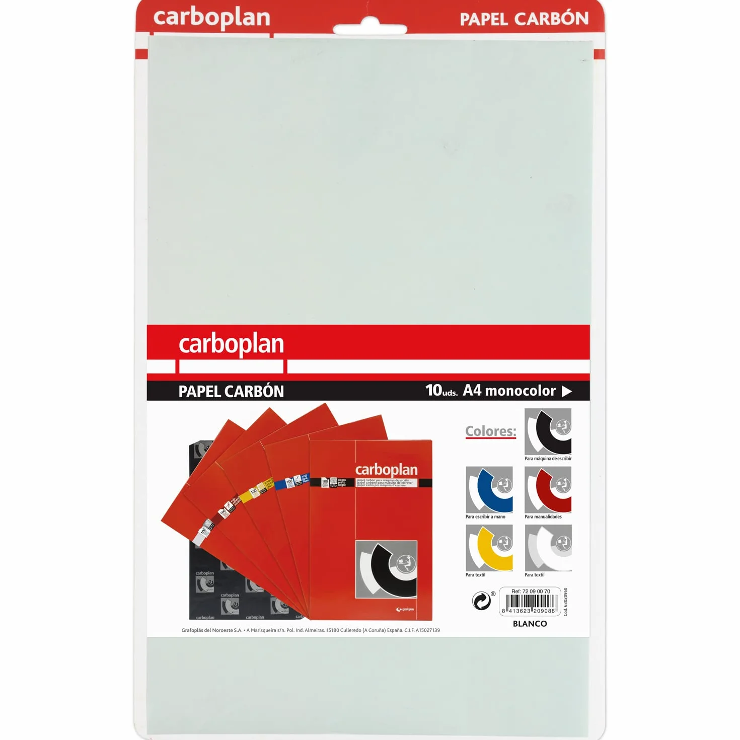 Grafoplás Lot de 10 feuilles de papier calque blanc pour textile 21 x 33 cm