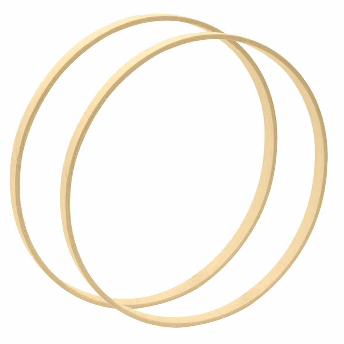 Anneaux en Bambou Naturel 30 cm Décoration Mariage Cercle Bois Couronne Murale Fête Bohème