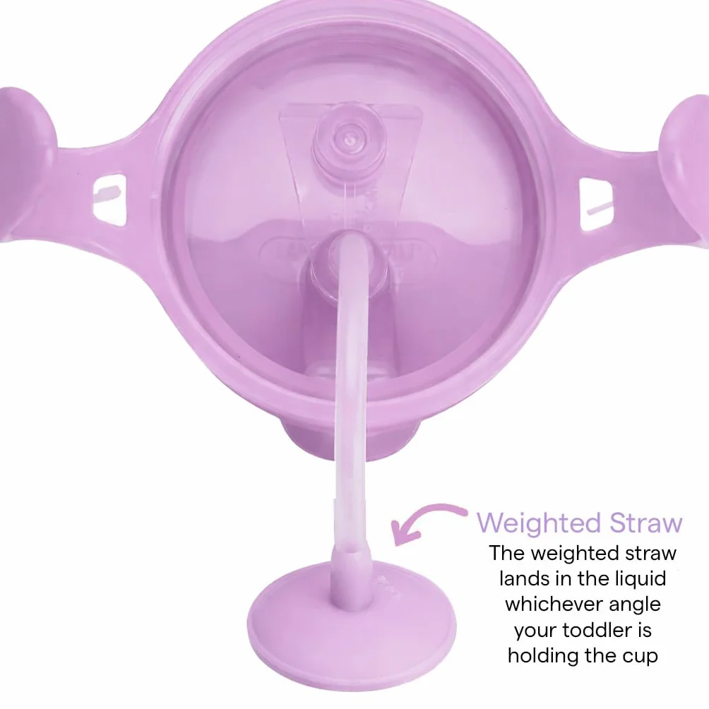 Munchkin Tasse d'apprentissage Any Angle 296 ml Chat avec paille lestée anti-fuite