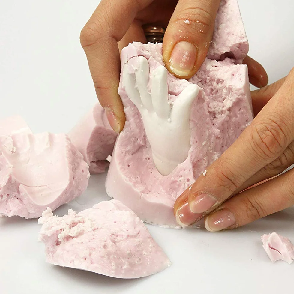 Kit Empreinte Main Bébé 3D DIY – jusqu'à 7 empreintes, doux, sûr, facile, souvenir intemporel