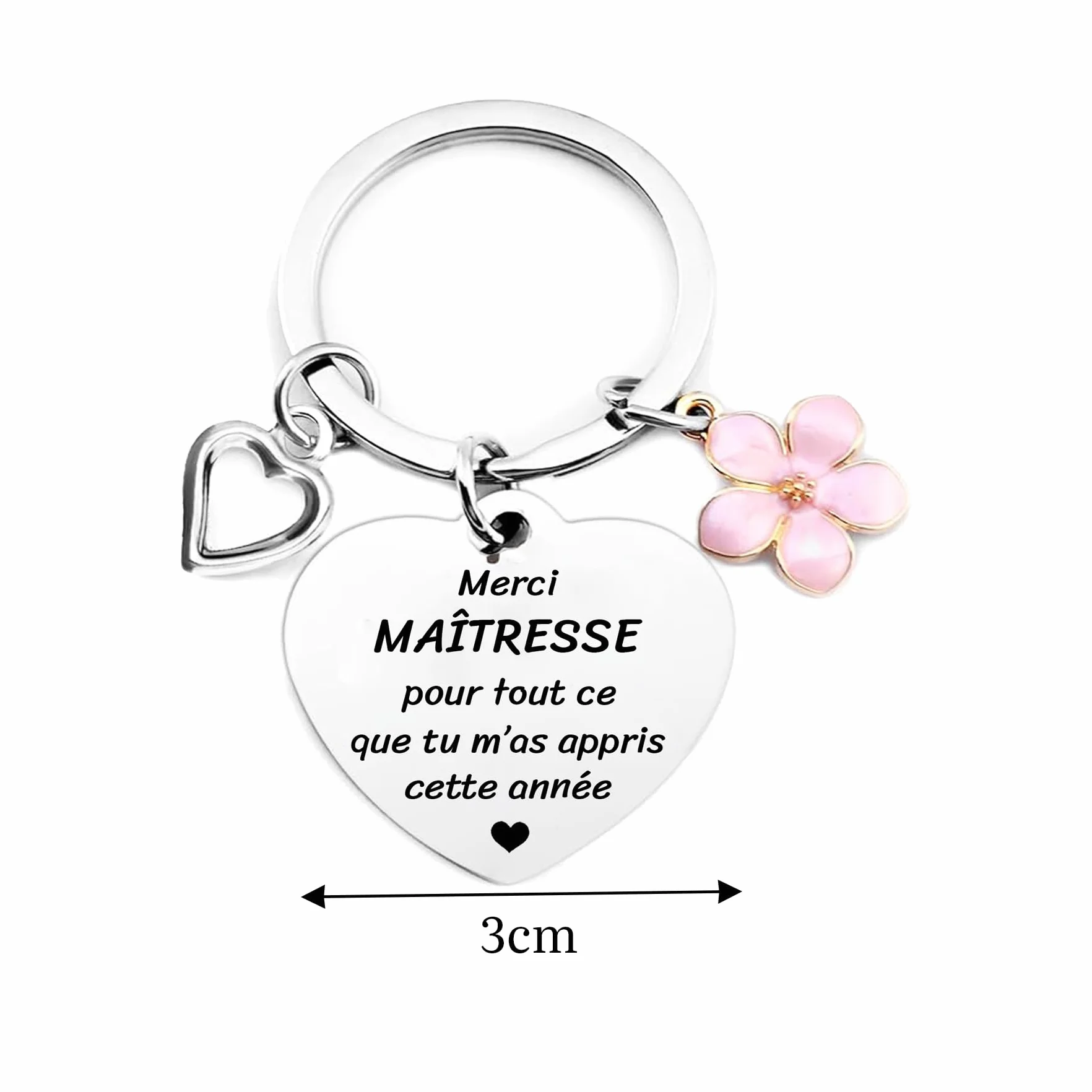 Sac Tote Bag Maitresse Trousse Maquillage Porte Clé Cadeau Fin d'Année Noël