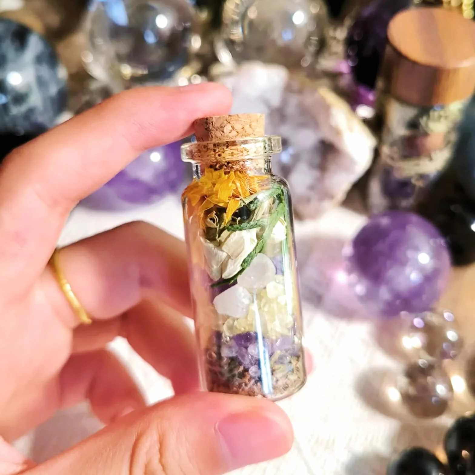 Mini bouteilles en verre 25ml avec bouchons en liège, flacons vides pour épices, mariage, décoration