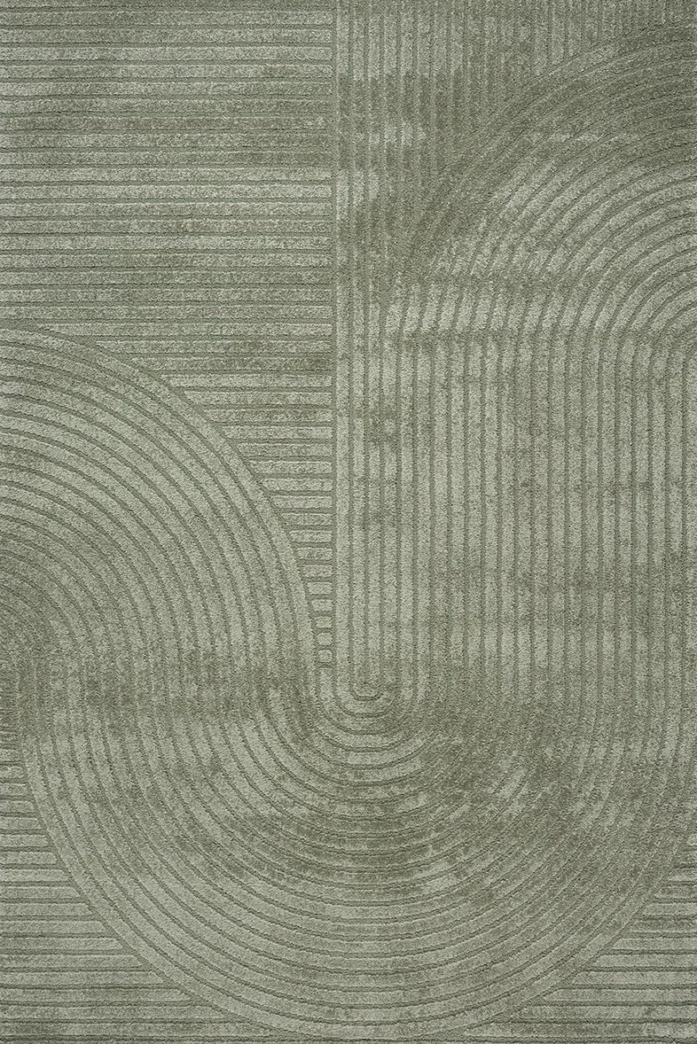 Mia’s Teppiche Atlas Tapis Moderne pour Salon à Poils Courts avec Effet Relief, Structure 3D, Haute qualité de Fibres – Parfait pour la Chambre et Le Salon, Vert, 120 x 170 cm