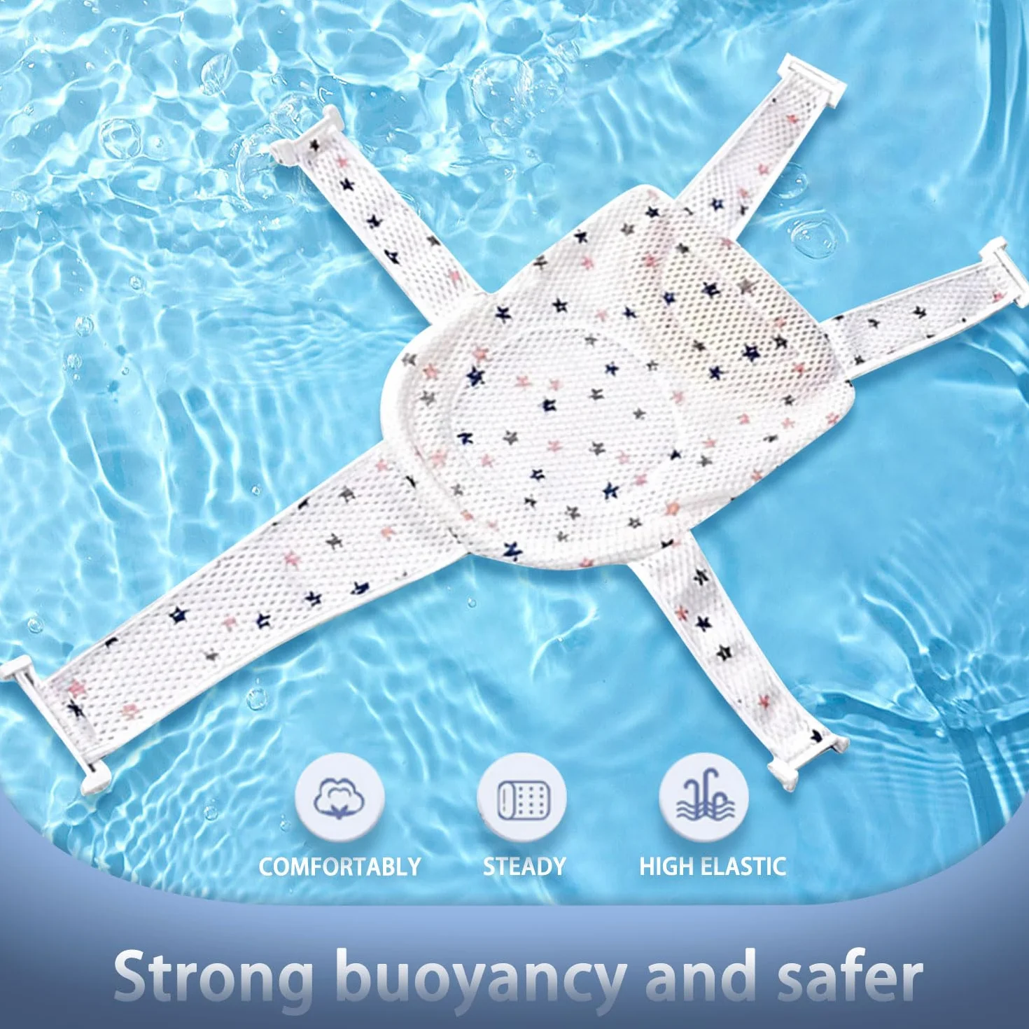 Hamac de Bain pour Bébé Antidérapant Pliable 0-36 Mois