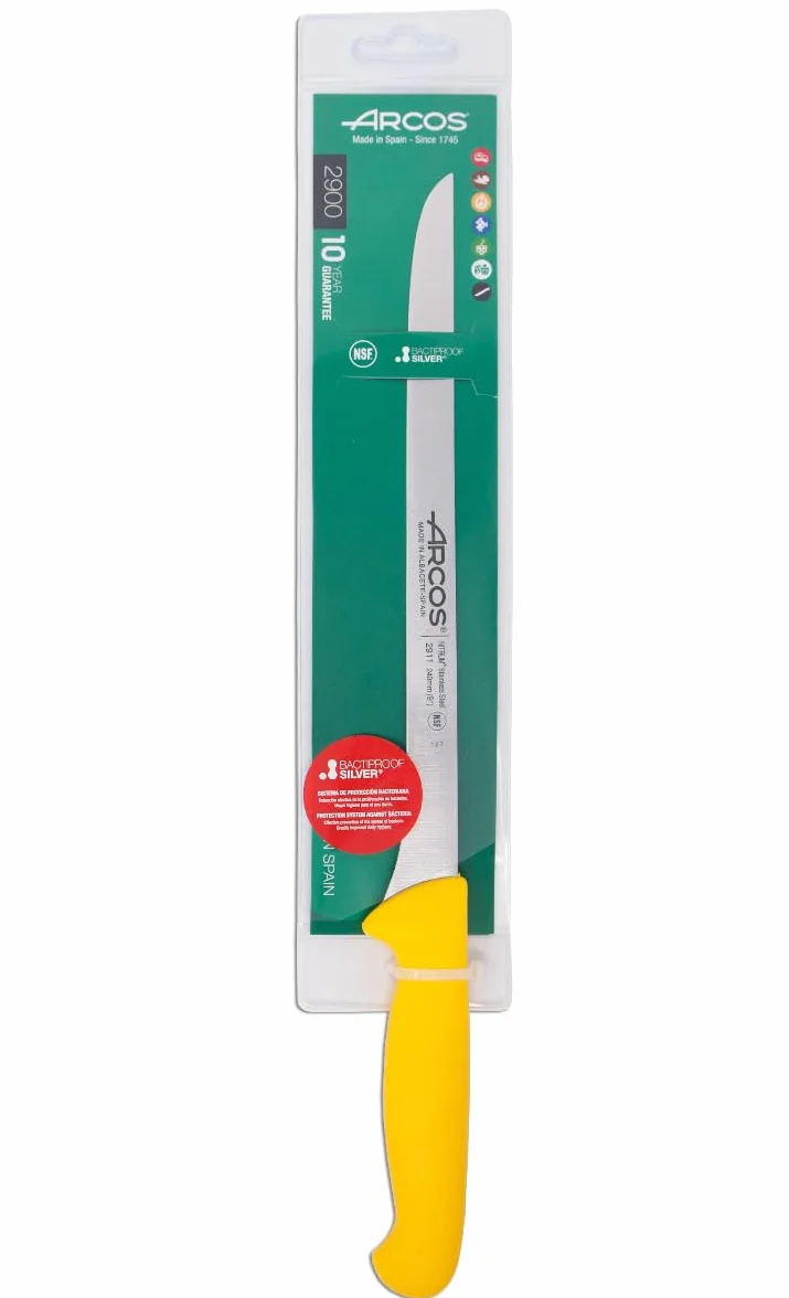 Arcos Couteau à Jambon Flexible 24 cm Acier Inoxydable Nitrum Série 2900
