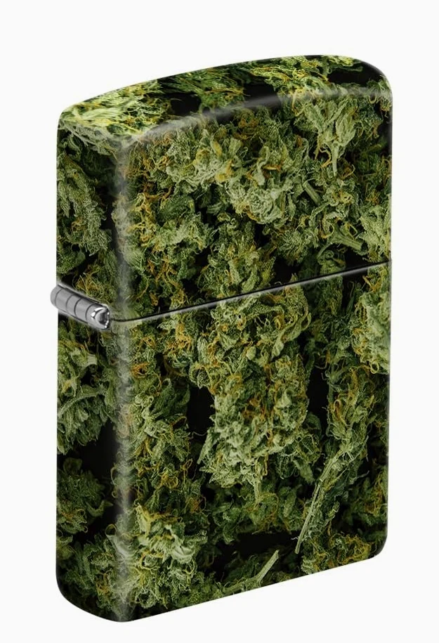 Zippo Briquet Tempête - Cannabis All Over - Impression 540 Color, Multicolore - Rechargeable - Réutilisable - Design Coupe-Vent - Coffret Cadeau - Fabriqué aux États-Unis