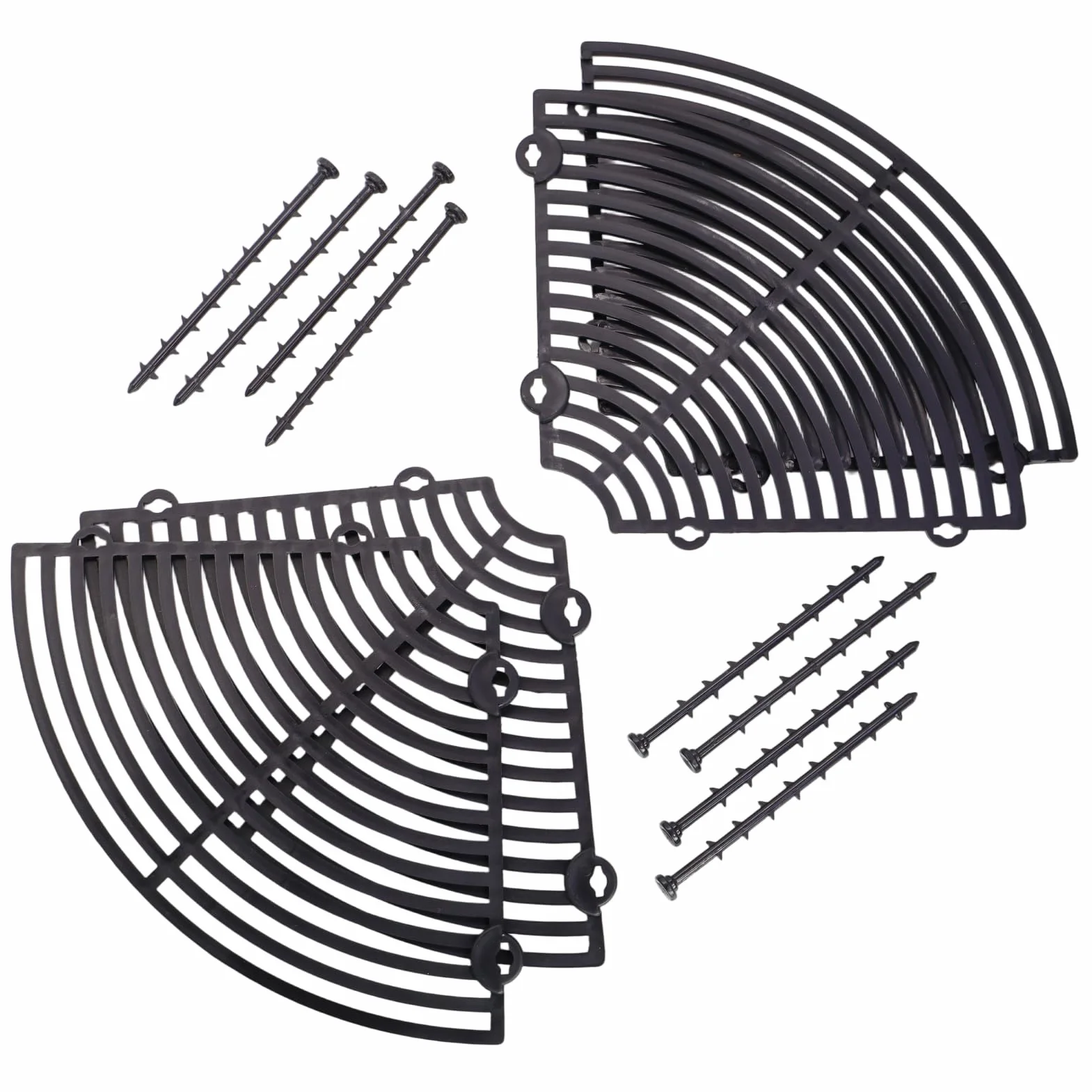 Grille de Protection pour Plantes en Pot 30 cm Ajustable avec Boulons en Plastique ABS Anti Chat Intérieur