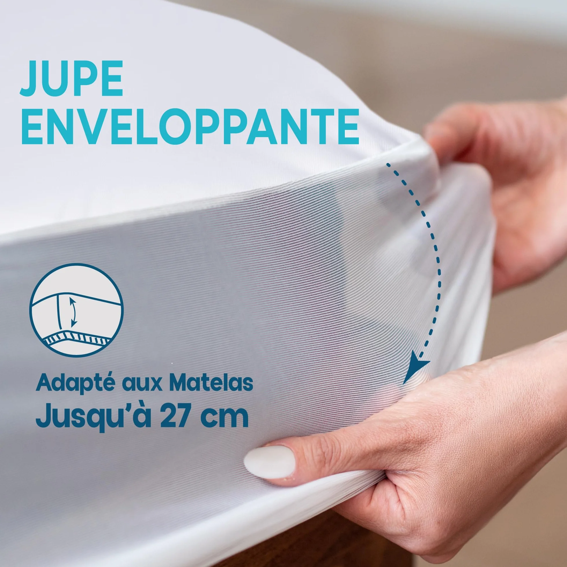 Protege Matelas 160x200 Imperméable Respirant Alèse Protection
