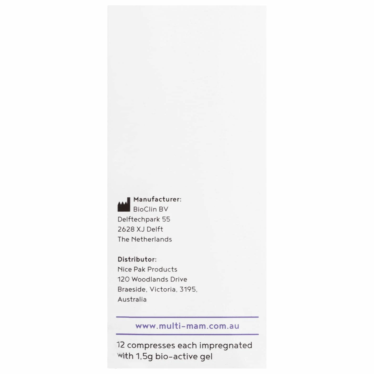 Bio-Fem Instant Relief Nipple Compress 12 Pack