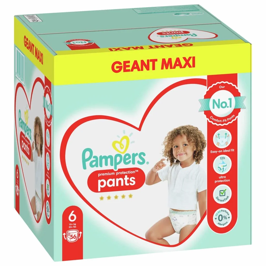 Pampers Premium Protection Pants Taille 6 56 Couches