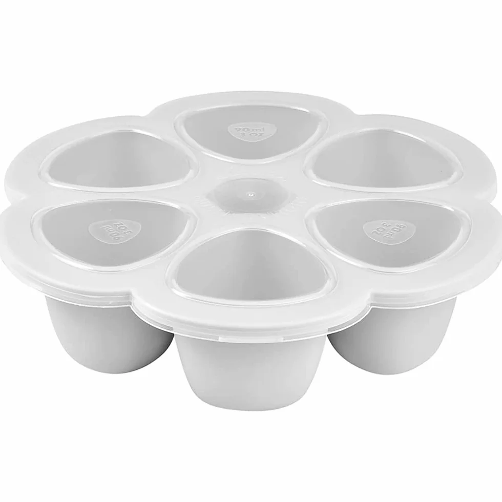 BÉABA Multiportions Silicone 6 alvéoles 6x90 ml Gris