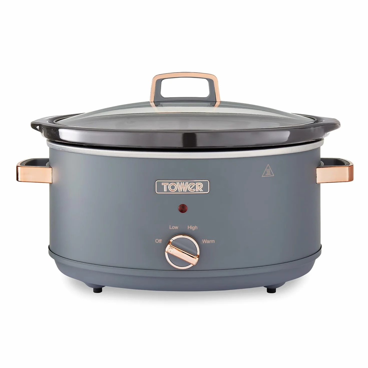 Tower Cavaletto Mijoteuse Électrique 6,5 L 3 Réglages de Chaleur Gris Or Rose