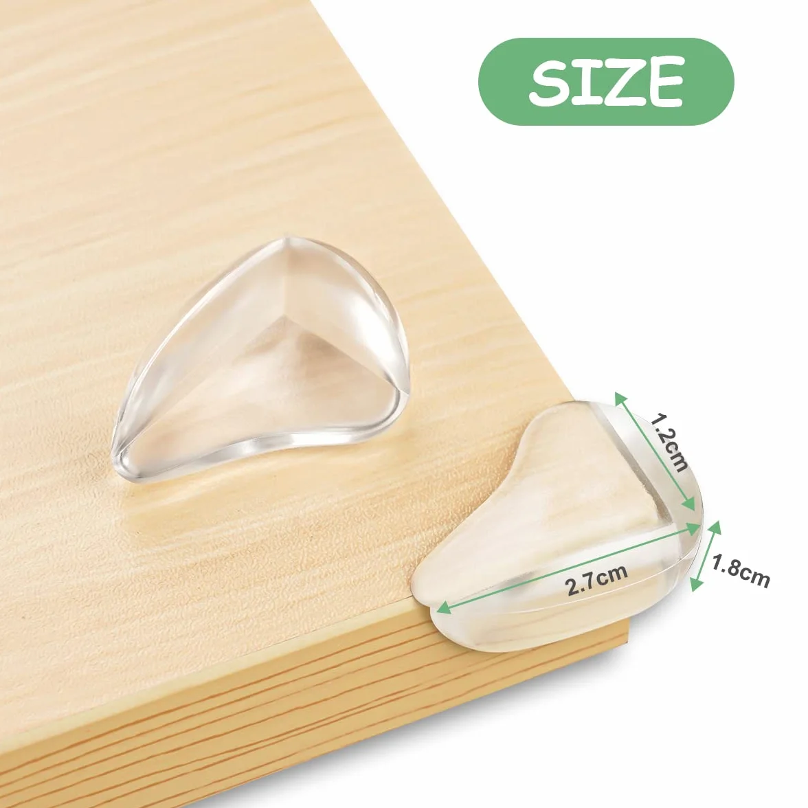 Vicloon Protection Coin de Table Bébé 8PCS Transparent Forte Force Adhérence