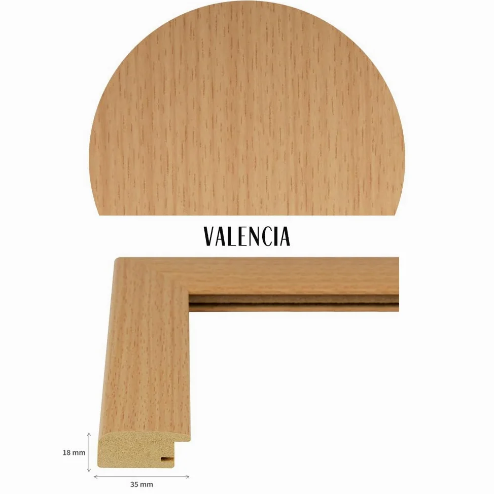Bildershop-24 Cadre à puzzle/photo Valencia 47X68cm Hêtre pour 500-1000 Pièces antireflet*