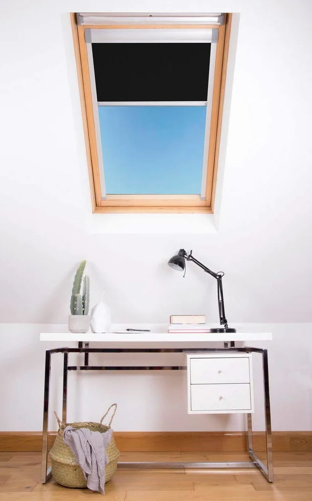 Bloc Skylight Blind 1 (55/78) pour fenêtres de Toit Fakro, Noir