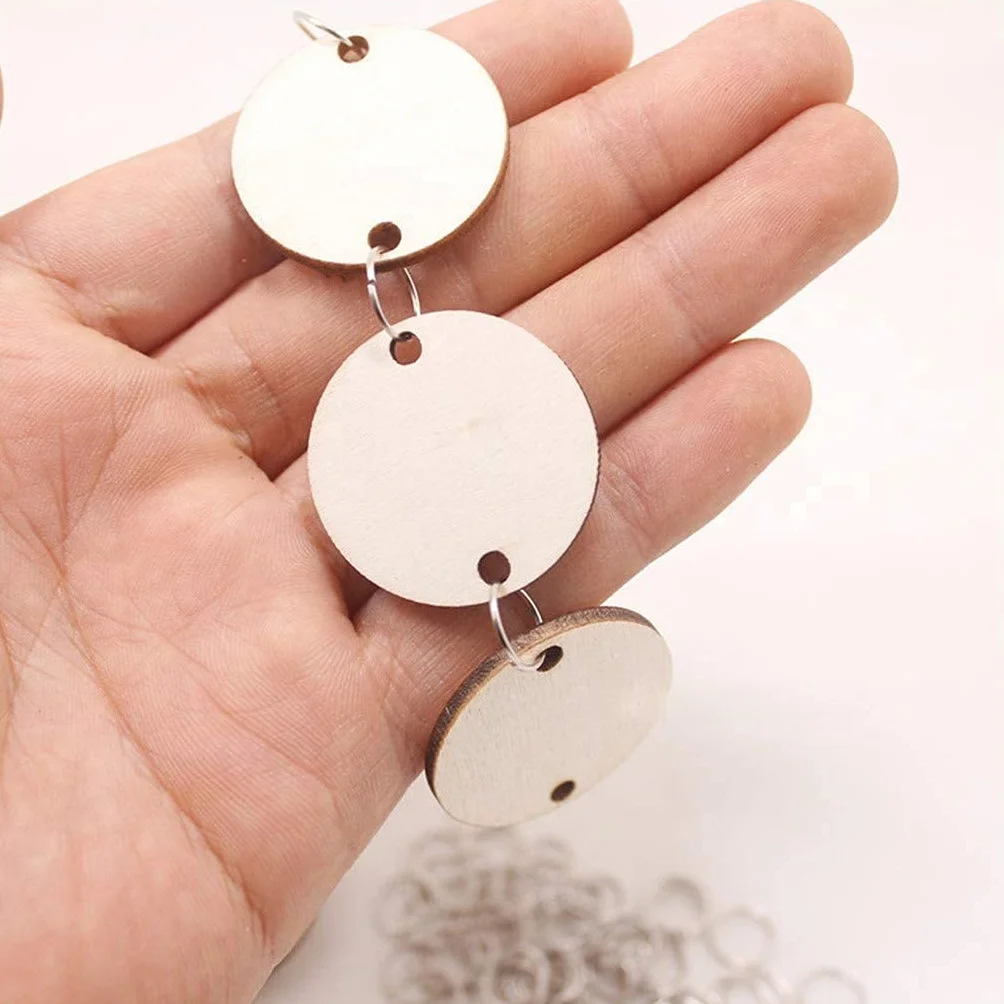 Tranches Rondes Bois 50 Pièces pour Calendrier Artisanat Décoration