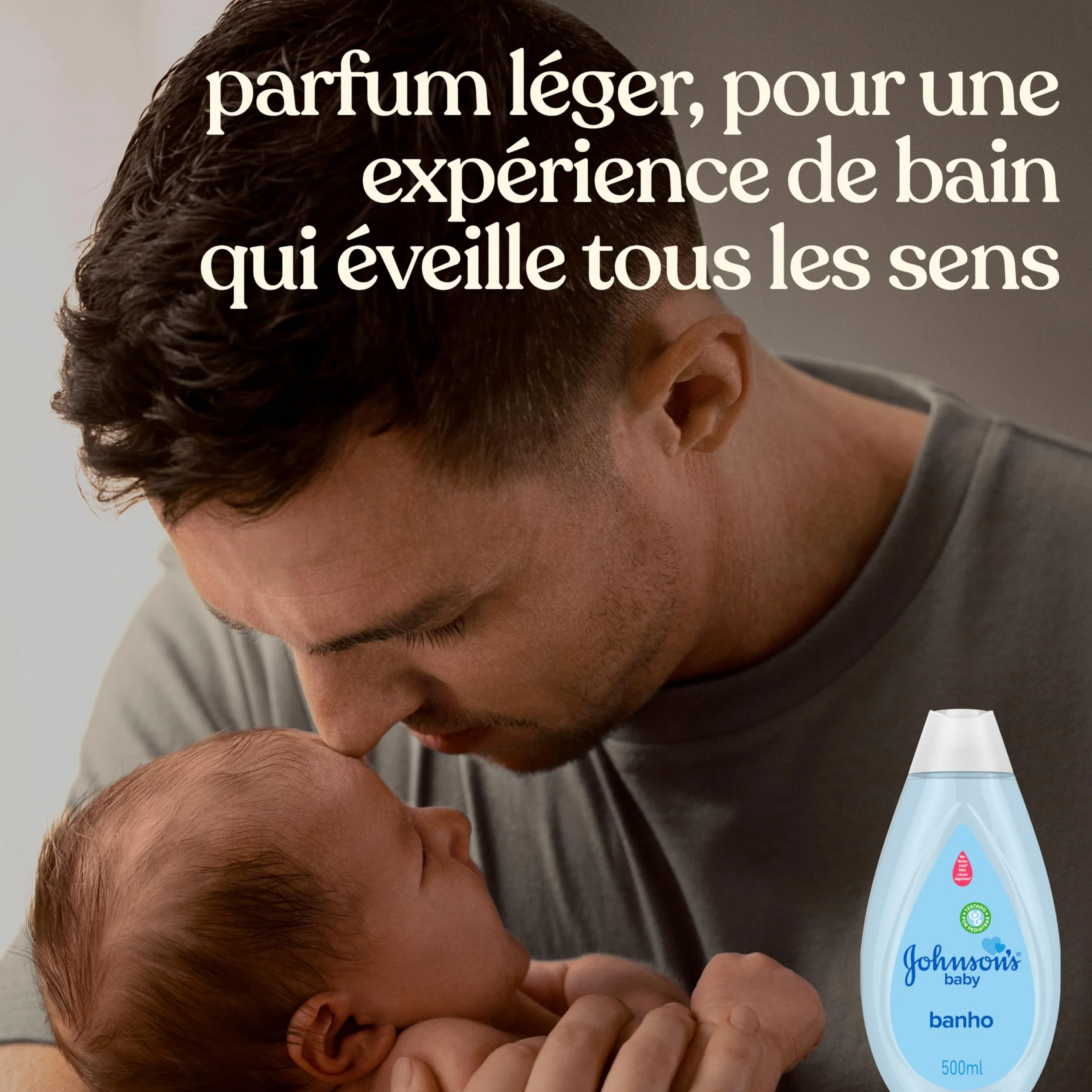 Johnson's Baby Bain 500 mL Testé par des pédiatres et des dermatologues Formule sans colorants pH équilibré