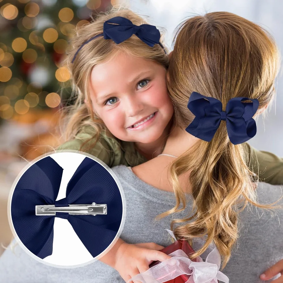 LOPHE 77 Pièces Bandeau à Noeud pour Enfants Pinces à Cheveux Ensemble Accessoires Cheveux