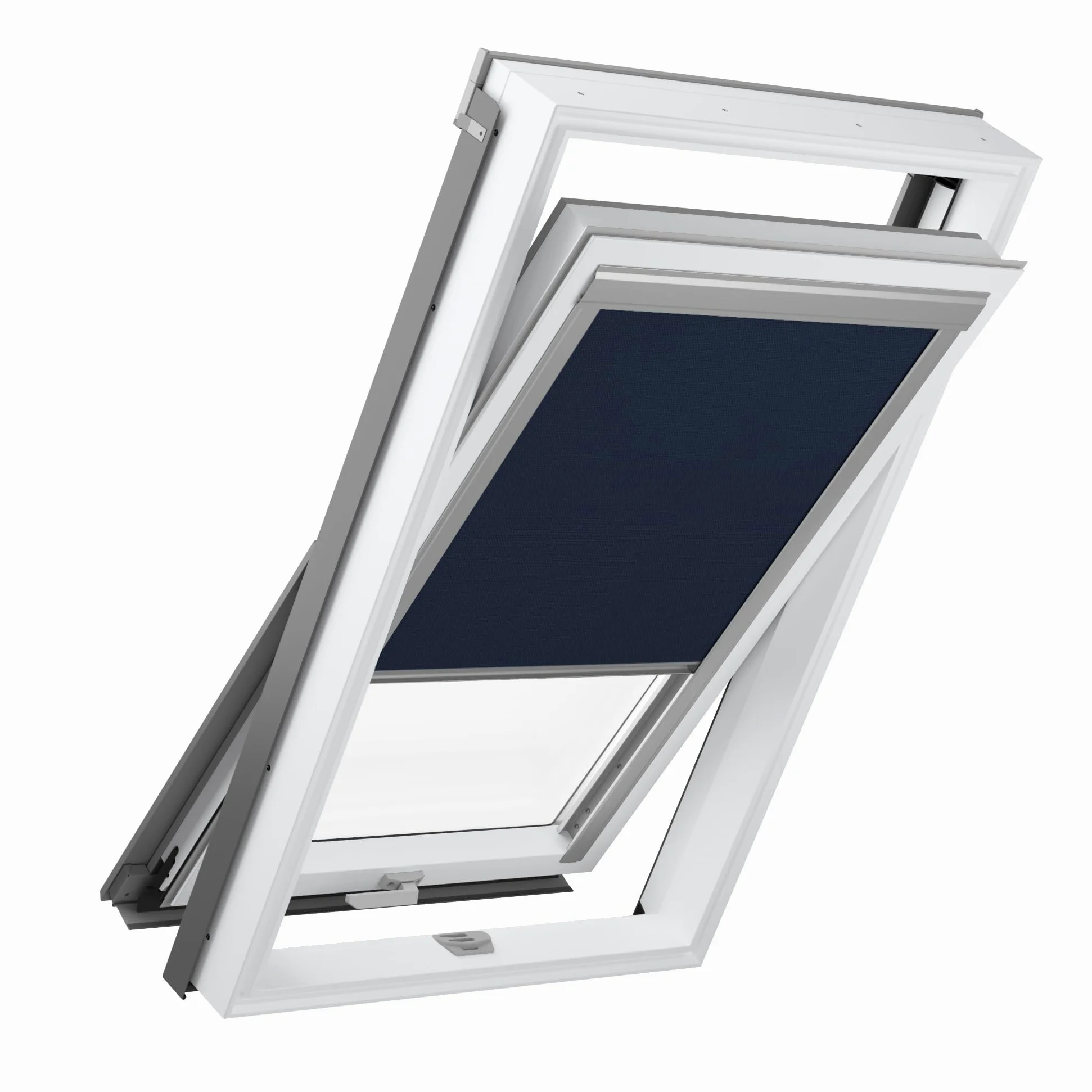 Store Occultant pour Fenêtre de Toit - Store pour Fenêtre de Toit - Compatible avec VELUX S06 : GFL, GGL, GGU, GHL, GHU, GLL, GLU, GPL, GPU, GTN, GZL - 114x118 cm - Bleu Marine