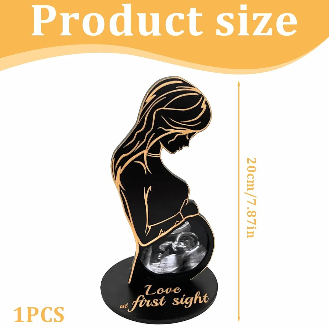 Cadre Photo Femme Enceinte, Cadres Image Échographie Bébé, Support Photo Ultrason, Cadeau Grossesse Original