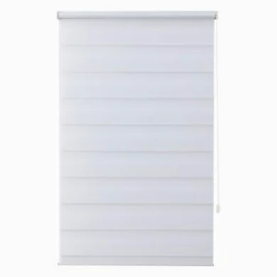 Store Enrouleur Jour/Nuit GoodHome Elin 2 Blanc cassé 90 x 180 cm
