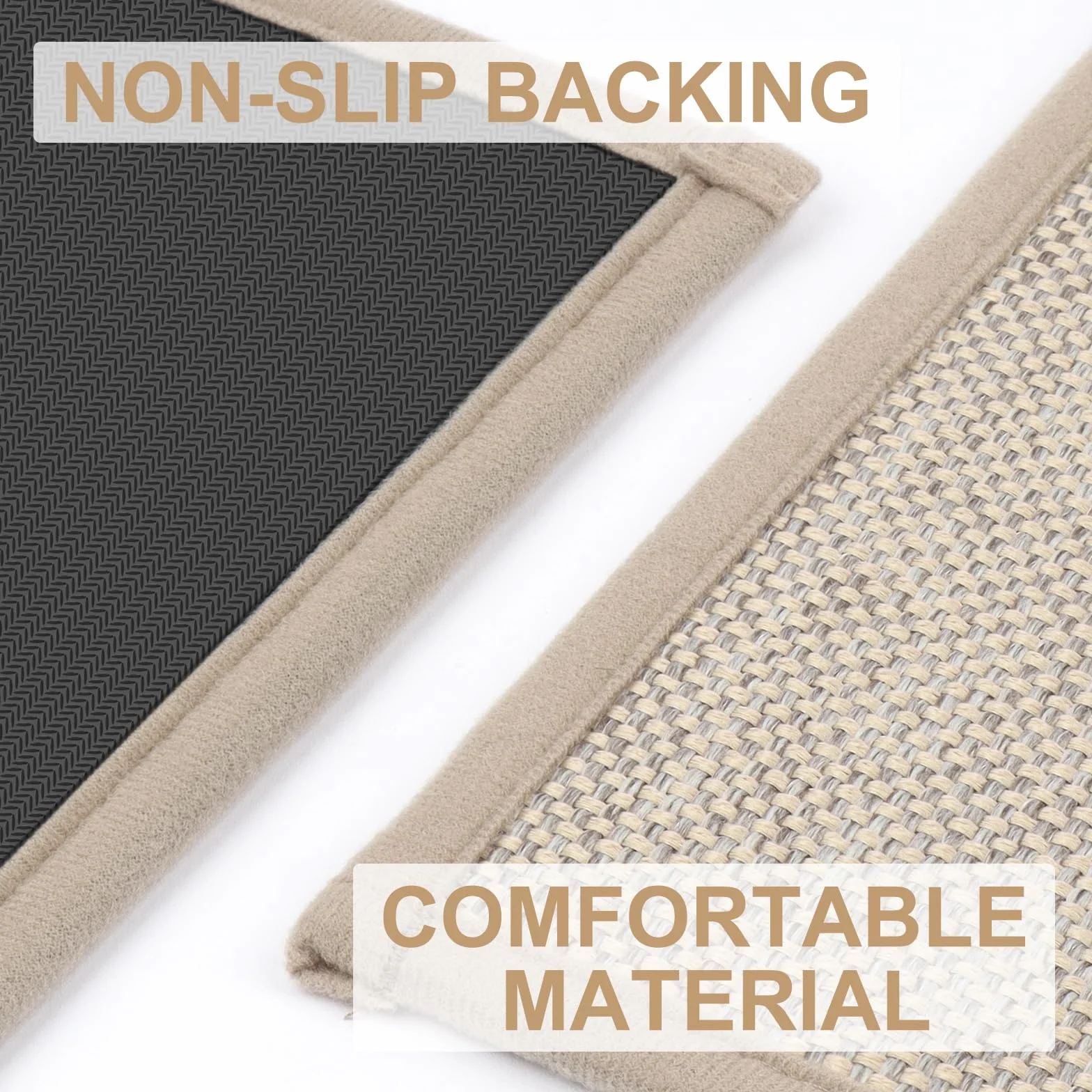LEKEEPGO Tapis Entree Interieur Antidérapant 60 x 90 cm Lavable Kaki